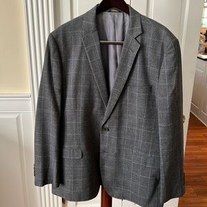 Brooks Brothers Reda Gray Plaid Blazer 50L EUC